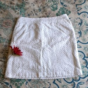 Banana Republic Cotton Embroidered Skirt 10 M L